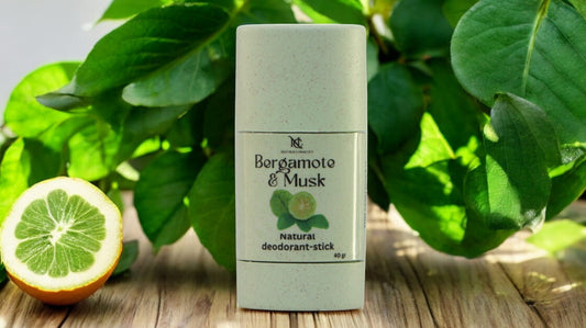 Natural Deodorant Stick for Men - Bergamot & Musk