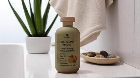 all-in-one wash 300 ml. (shampoo and body wash in 1 bottle)