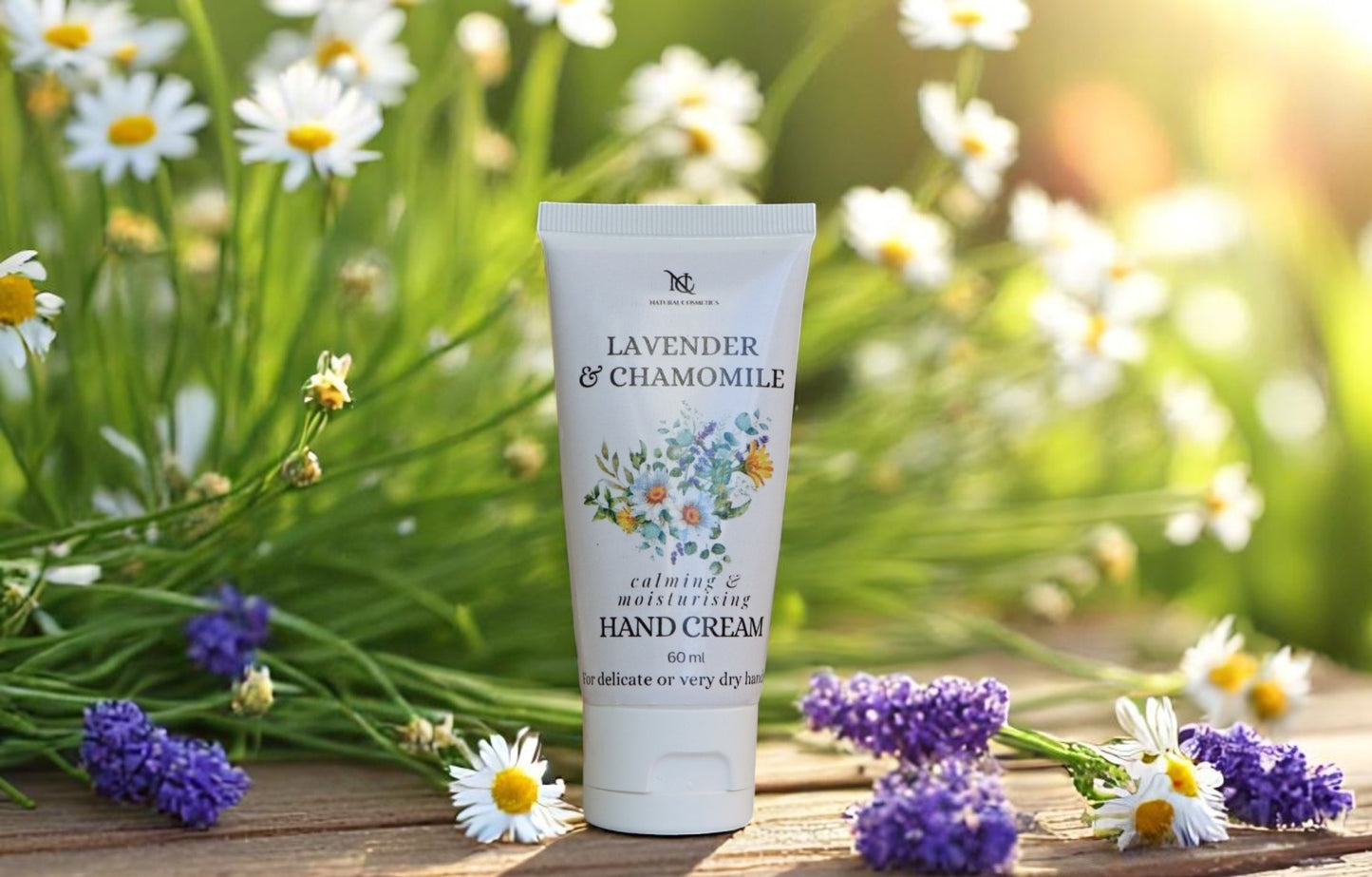 lavender and chamomile hand cream