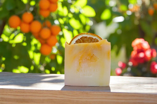 Orange natural soap